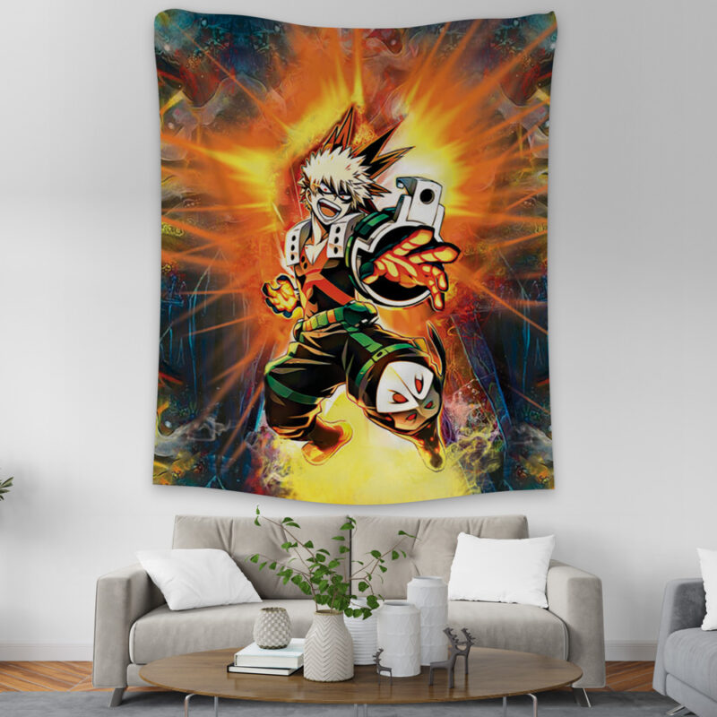 Blazing Bakugo My Hero Academia Tapestry - Image 2