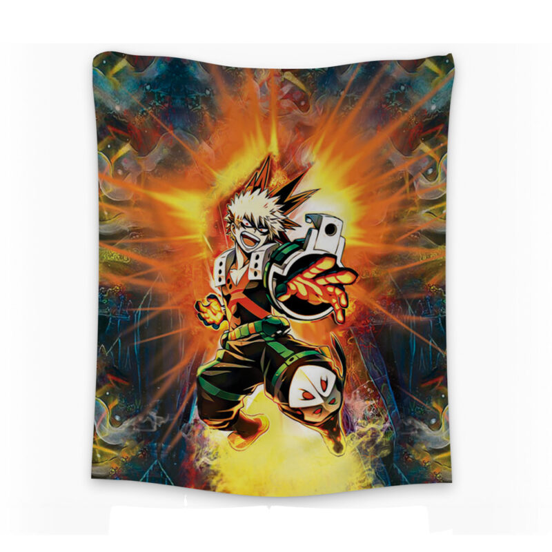 Blazing Bakugo My Hero Academia Tapestry