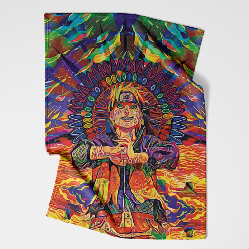 Trippy Naruto Fleece Blanket