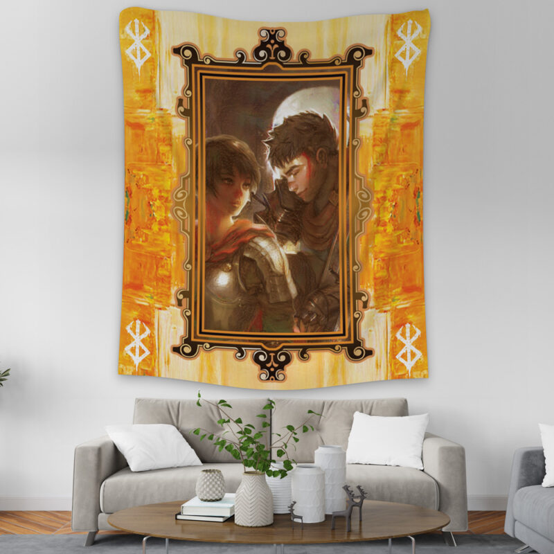 Guts and Casca Berserk Tapestry - Image 2