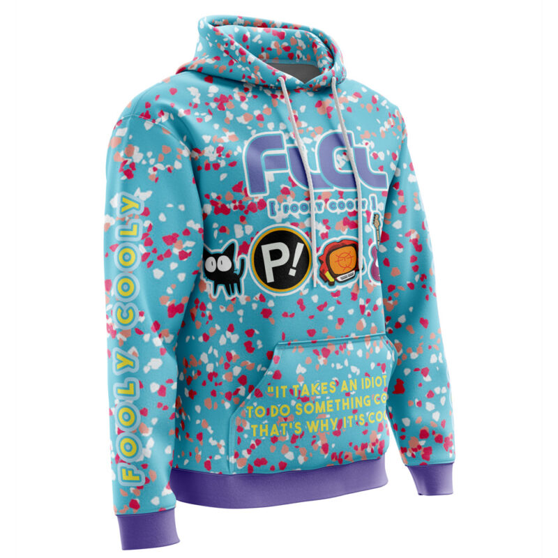 Neon FLCL Hoodie - Image 2