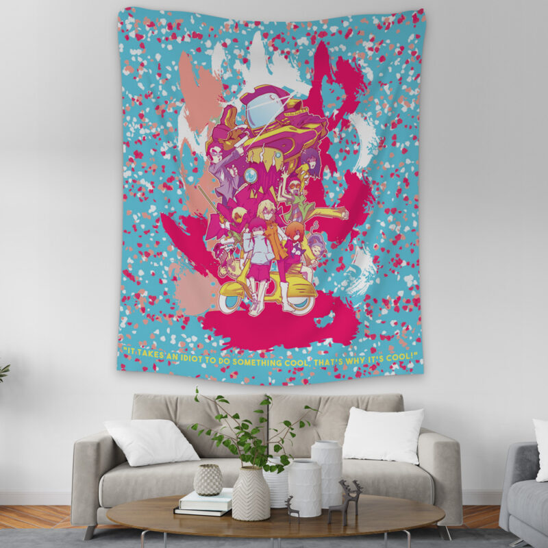 Neon FLCL Tapestry - Image 2