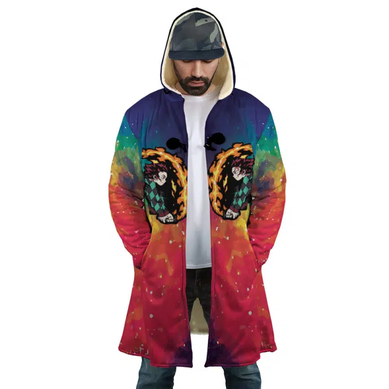 Space Samurai Tanjiro Demon Slayer Dream Cloak Coat - Image 2