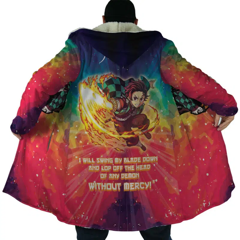 Space Samurai Tanjiro Demon Slayer Dream Cloak Coat - Image 6