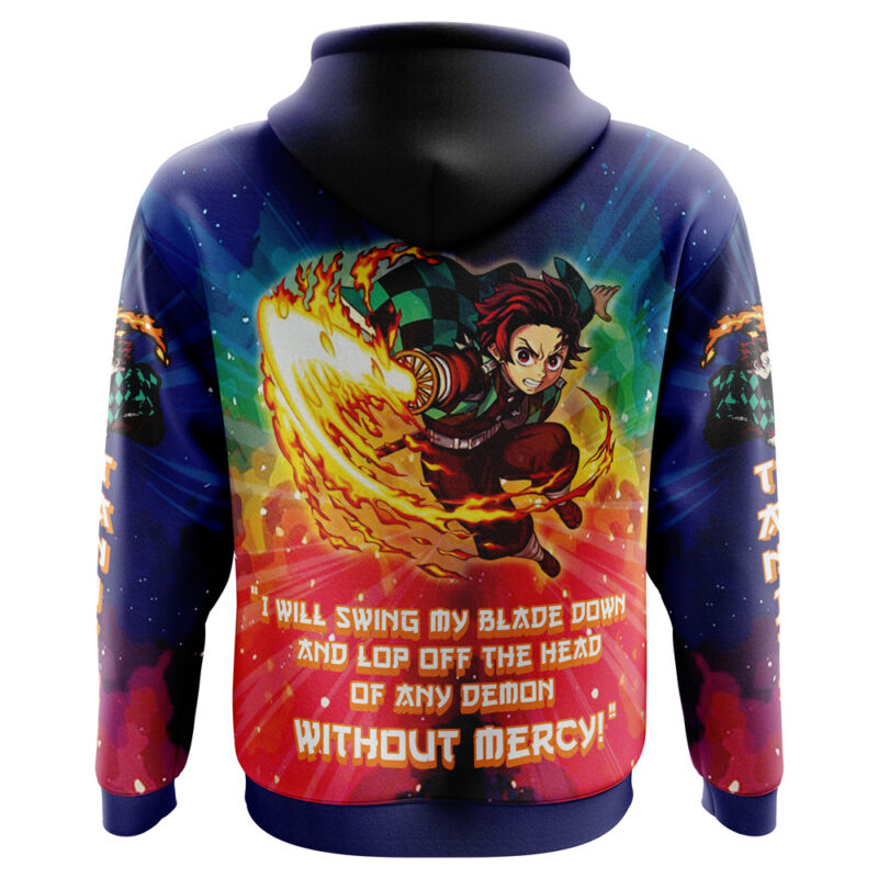 Space Samurai Tanjiro Demon Slayer Hoodie - Image 3