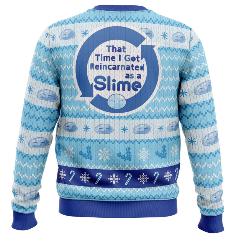 Blue Christmas That time I got reincarnated as a slime Christmas Sweater - Image 4