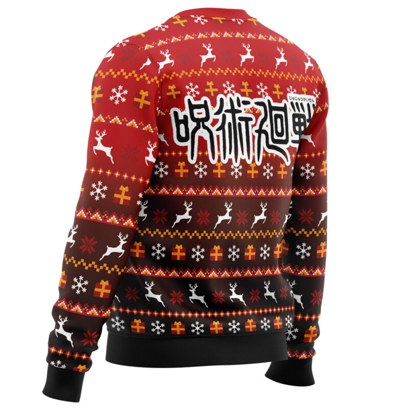 Bottons Symbol Jujutsu Kaisen Ugly Christmas Sweater - Image 3