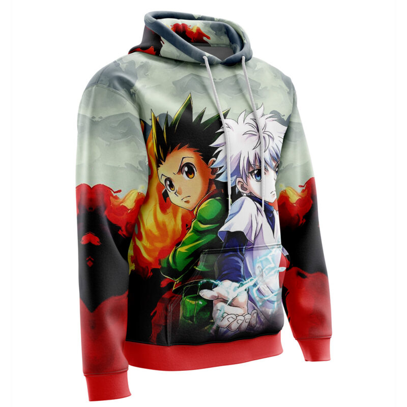 Power Duo Gon & Killua Hunter X Hunter Hoodie - Image 2