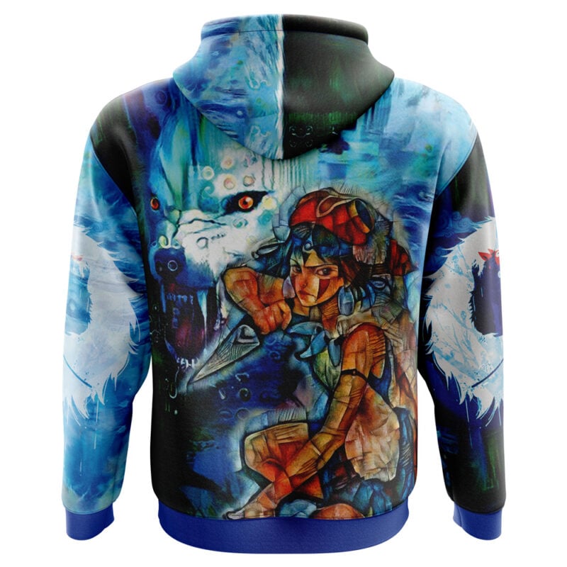 Raging Princess Mononoke Studio Ghibli Hoodie - Image 3