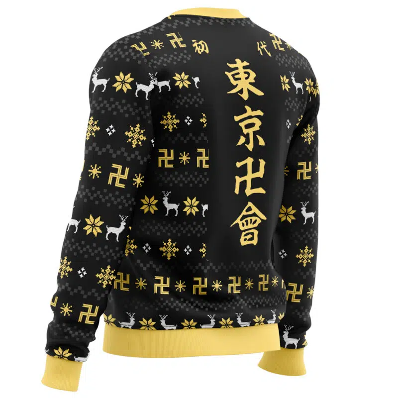 The Buddhist Symbol Tokyo Revengers Ugly Christmas Sweater - Image 3