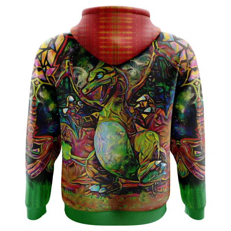 Trippy Charizard Pokemon Hoodie - Image 3