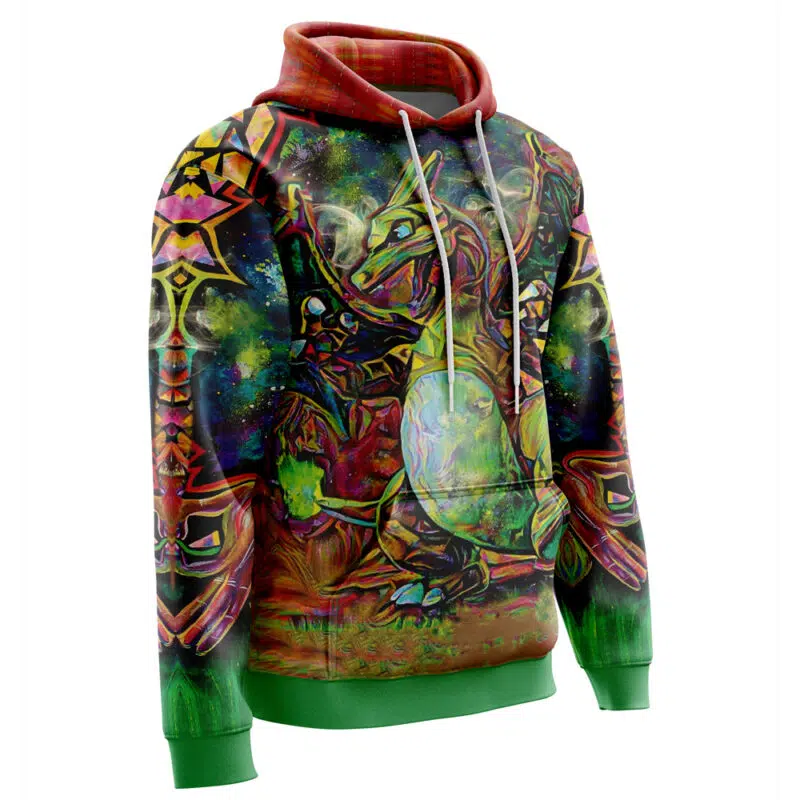 Trippy Charizard Pokemon Hoodie - Image 2