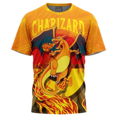 Trippy Charizard Pokemon T-Shirt
