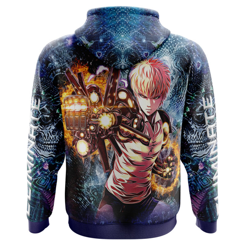 Trippy Genos One Punch Man Hoodie - Image 3