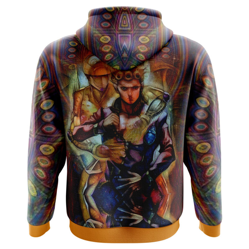 Trippy Giorno Giovanna Golden Wind Jojo’s Bizarre Adventure Hoodie - Image 3