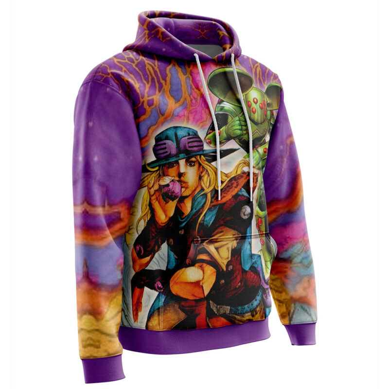 Trippy Gyro Zeppeli Ball Breaker Jojo’s Bizarre Adventure Hoodie - Image 2