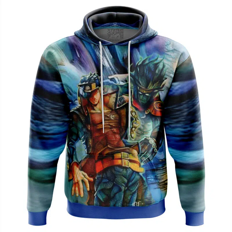 Trippy Jotaro Kujo Star Platinum Jojo’s Bizarre Adventure Hoodie