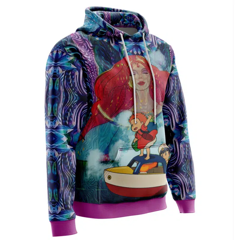 Trippy Ponyo Studio Ghibli Hoodie - Image 2