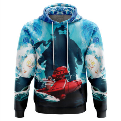 Trippy Porco Rosso Studio Ghibli Hoodie
