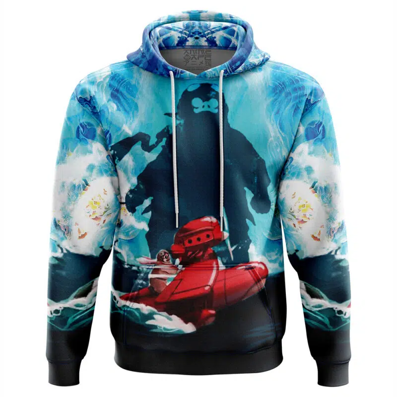 Trippy Porco Rosso Studio Ghibli Hoodie