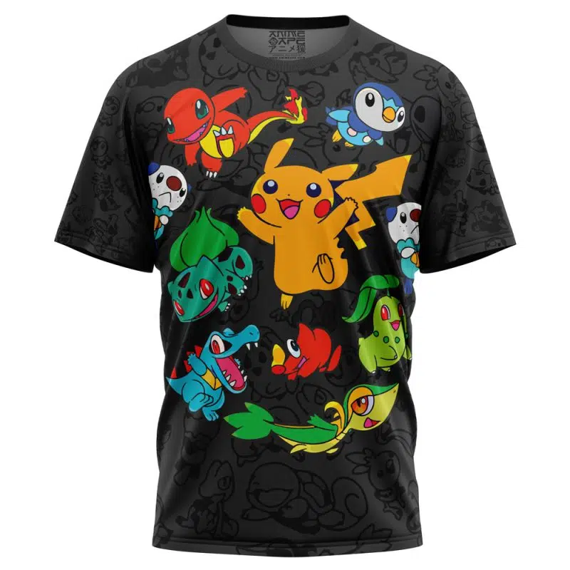 Vibing Pokemon Characters T-Shirt