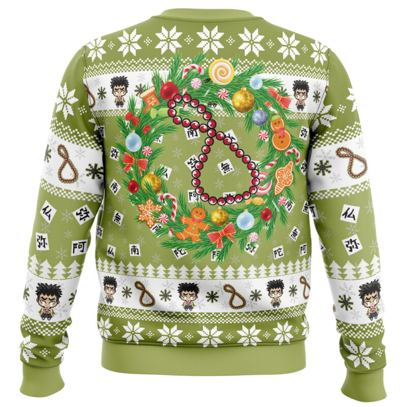 Christmas Gyomei Himejema Demon Slayer Ugly Christmas Sweater - Image 4