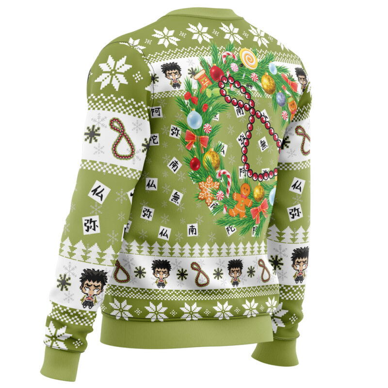 Christmas Gyomei Himejema Demon Slayer Ugly Christmas Sweater - Image 3