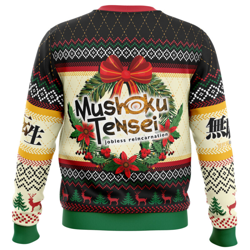 Christmas Is Here Mushoku Tensei: Jobless Reincarnation Ugly Christmas Sweater - Image 4