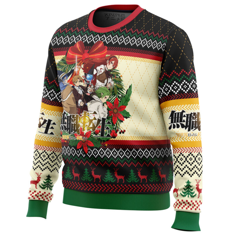 Christmas Is Here Mushoku Tensei: Jobless Reincarnation Ugly Christmas Sweater - Image 2
