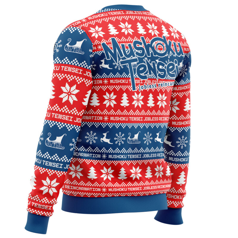 Christmas Joy Mushoku Tensei: Jobless Reincarnation Ugly Christmas Sweater - Image 3