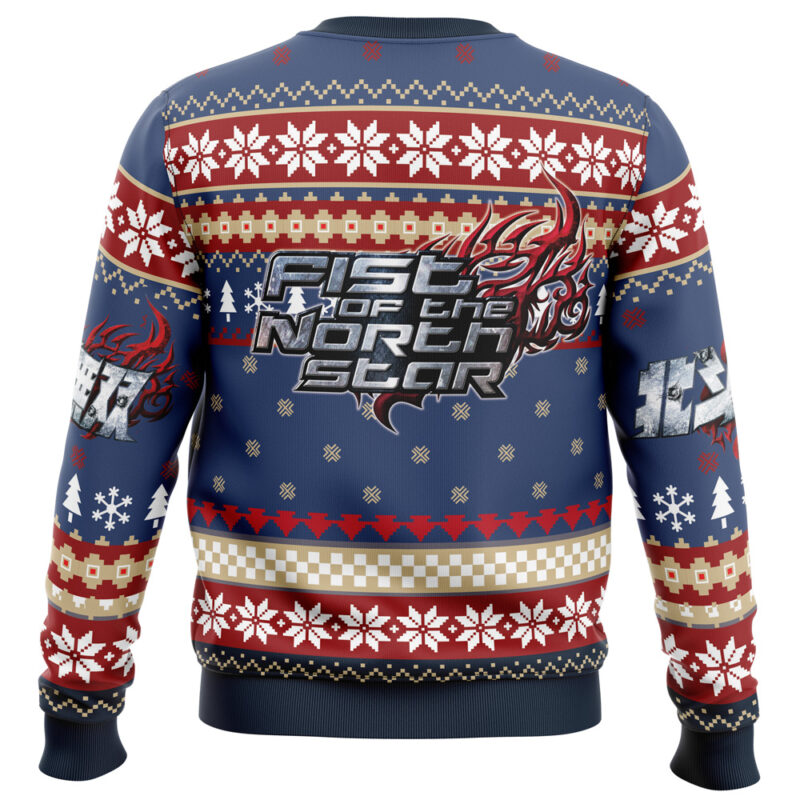 Christmas Kenshiro Fist of The North Star Ugly Christmas Sweater - Image 4