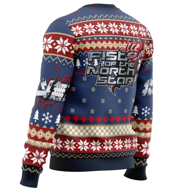 Christmas Kenshiro Fist of The North Star Ugly Christmas Sweater - Image 3