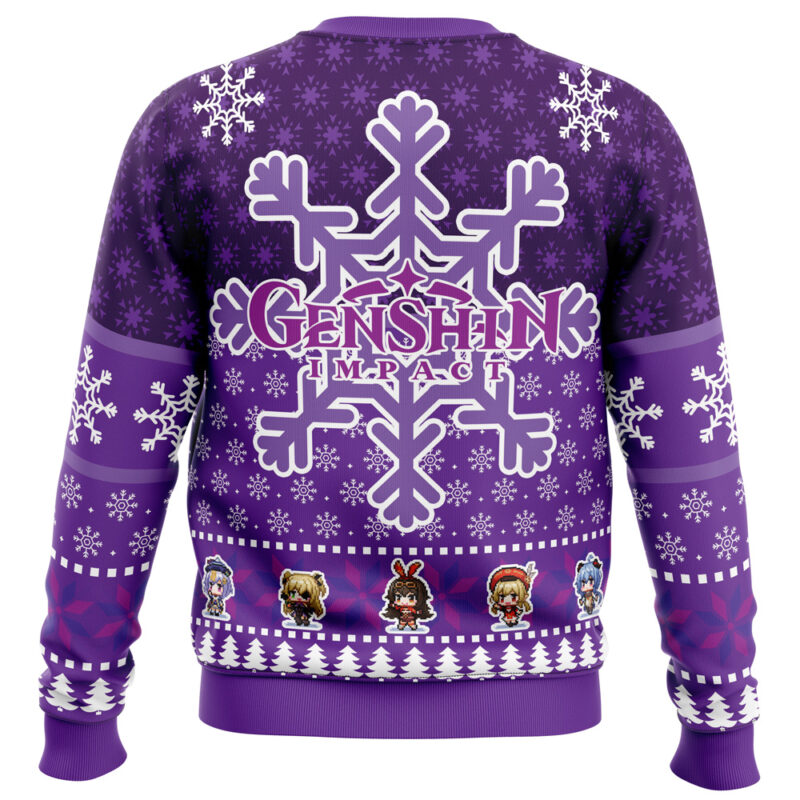 Christmas Quest Genshin Impact Ugly Christmas Sweater - Image 4