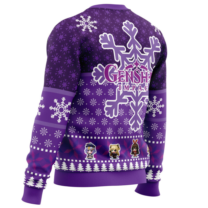 Christmas Quest Genshin Impact Ugly Christmas Sweater - Image 3