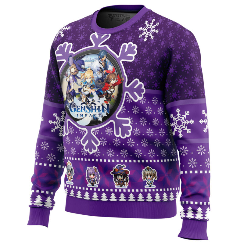 Christmas Quest Genshin Impact Ugly Christmas Sweater - Image 2