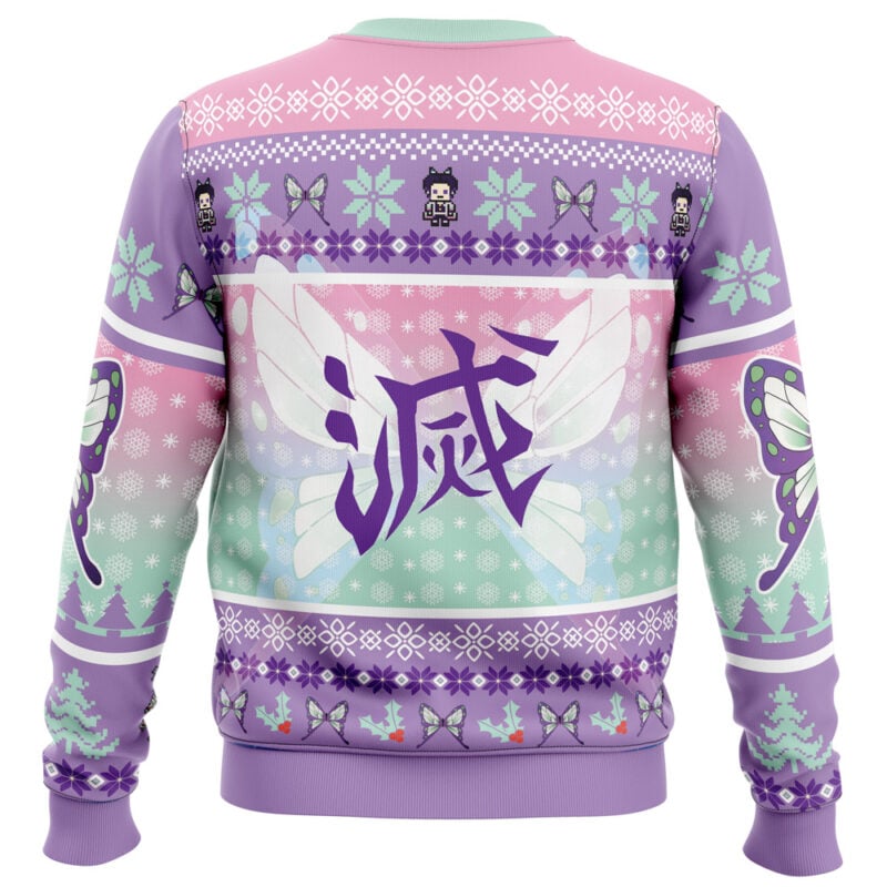 Christmas Kochou Shinobu Demon Slayer Ugly Christmas Sweater - Image 4