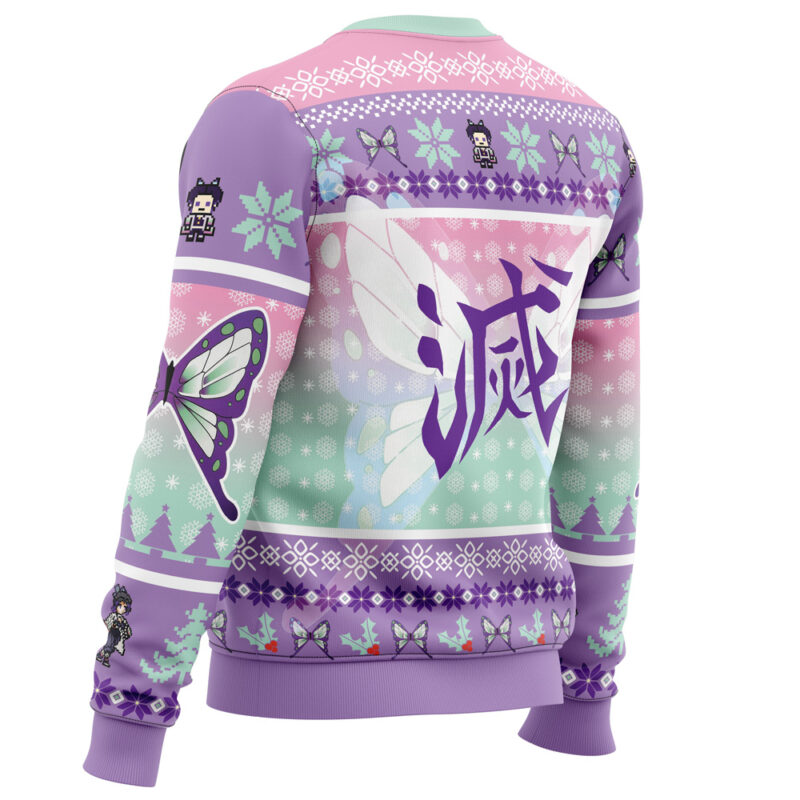 Christmas Kochou Shinobu Demon Slayer Ugly Christmas Sweater - Image 3