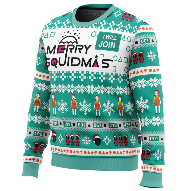 Merry Squidmas Squid Game Christmas Sweater - Image 2