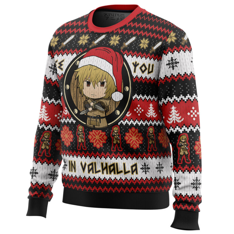 See You in Valhalla Vinland Saga Christmas Sweater - Image 2
