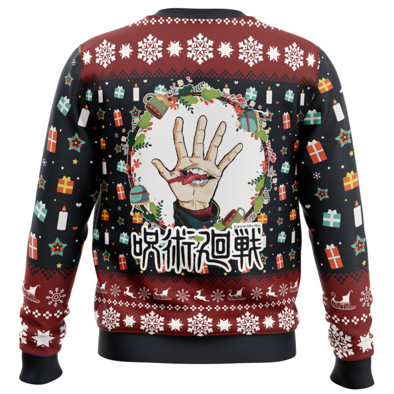 Sukuna Christmas Jujutsu Kaisen Ugly Christmas Sweater - Image 4