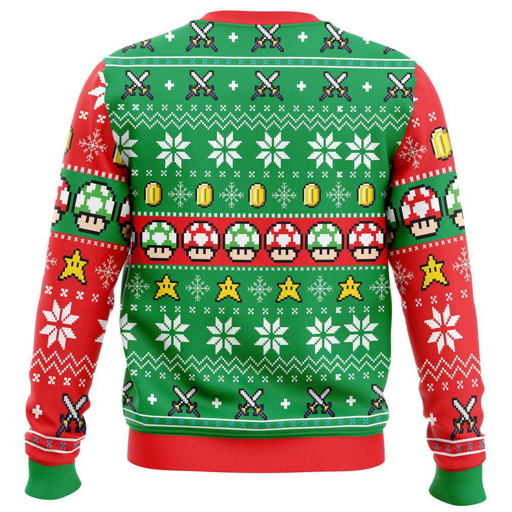 Mario Bros Ugly Christmas Sweater - Image 2