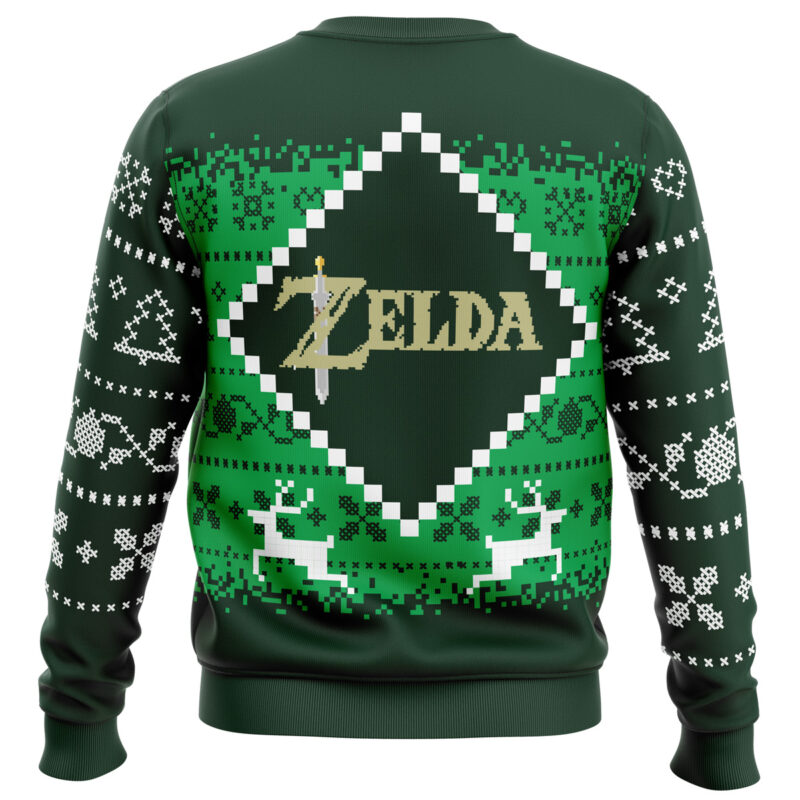 Legendary Warrior of Christmas Zelda Ugly Christmas Sweater - Image 4