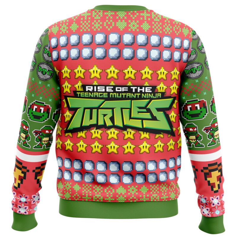 Raphael Rise of the Teenage Mutant Ninja Turtles Ugly Christmas Sweater - Image 4
