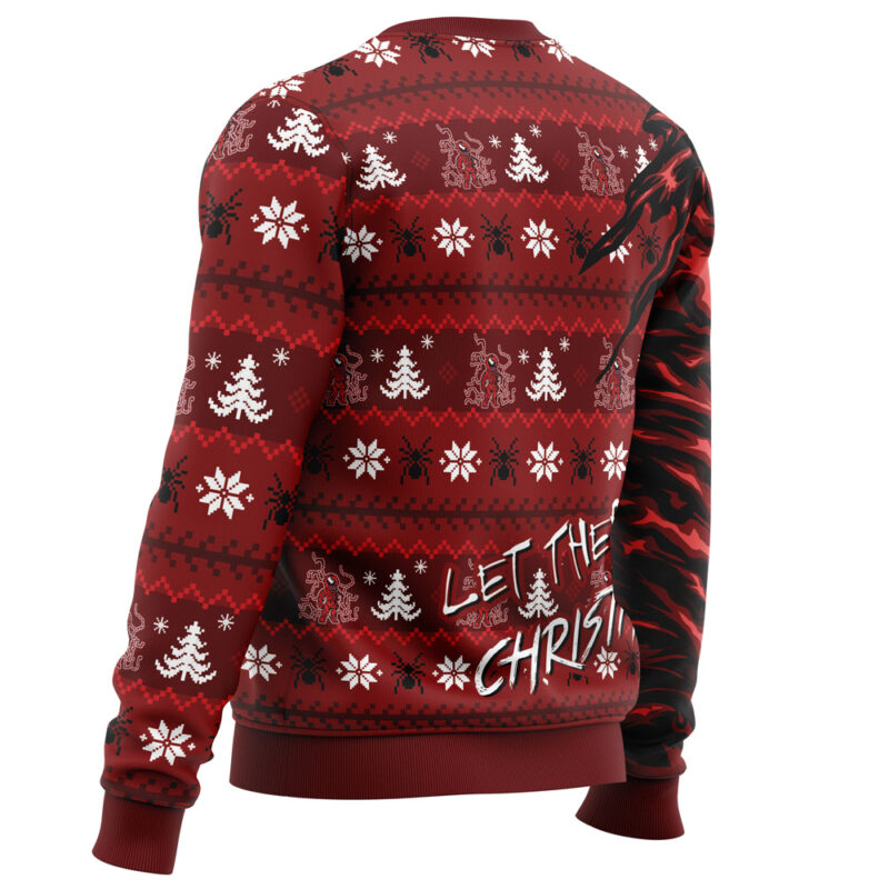 Let There Be Christmas Carnage Marvel Ugly Christmas Sweater - Image 3