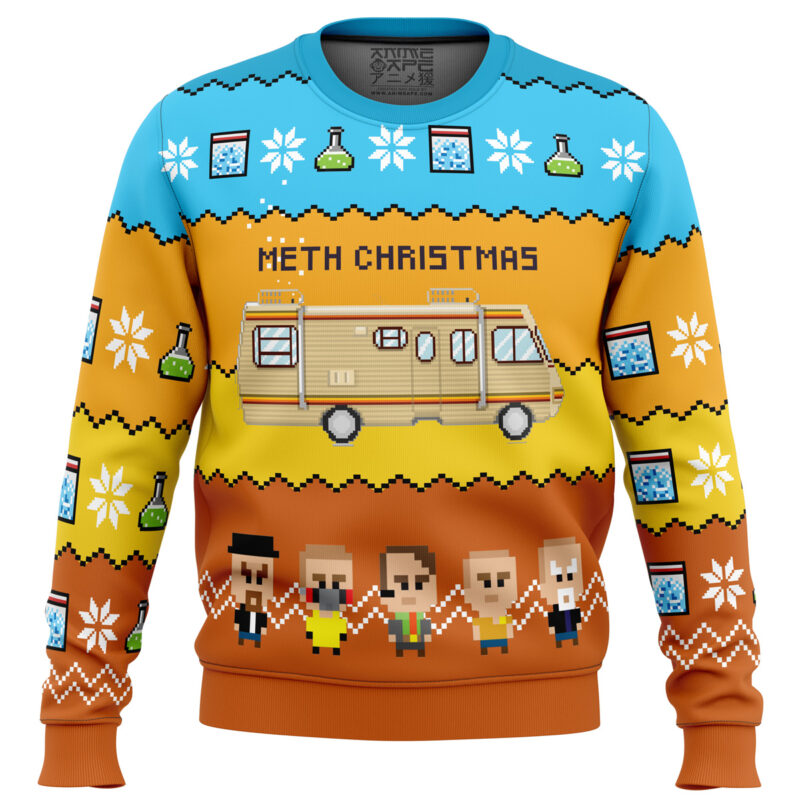 Meth Christmas Breaking Bad Ugly Christmas Sweater