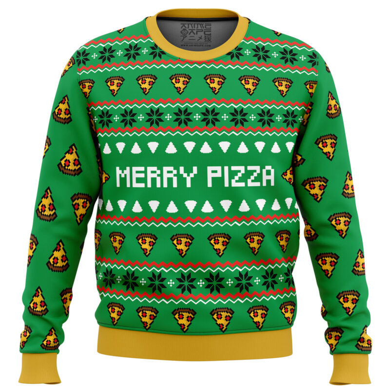 Merry Pizza Ugly Christmas Sweater