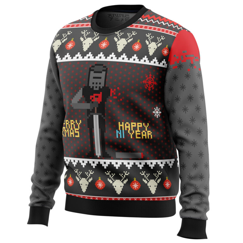 Merry Xmas and Happy Ni Year Monty Python Ugly Christmas Sweater - Image 2