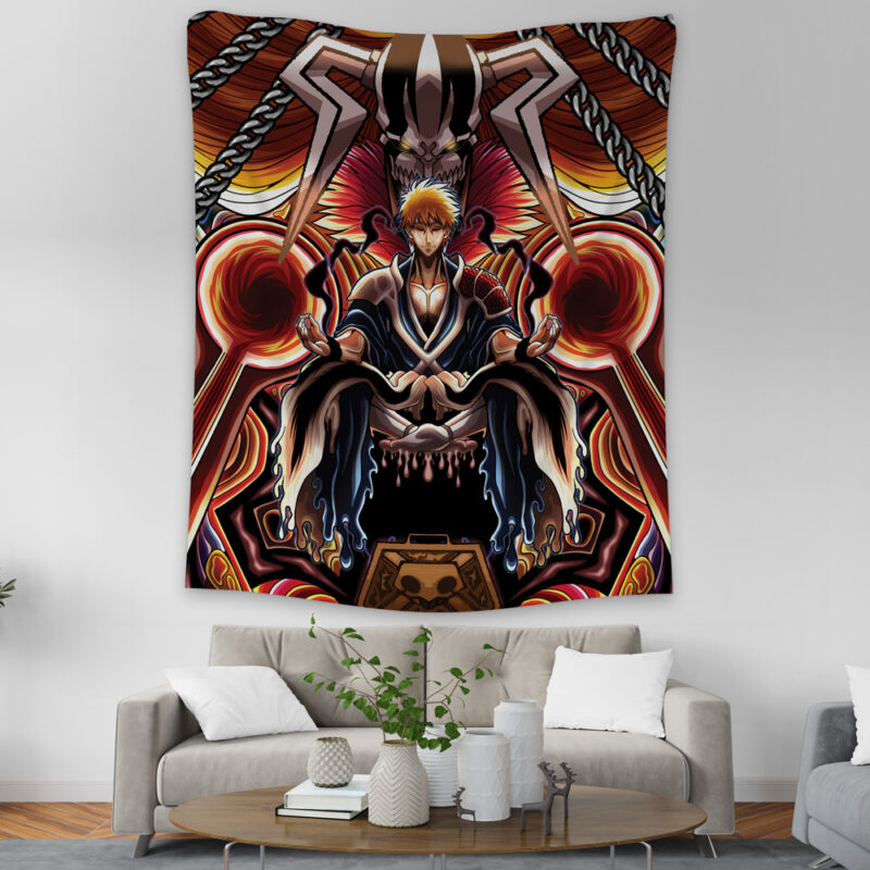 Trippy Ichigo True Shikai Bleach Tapestry - Image 2