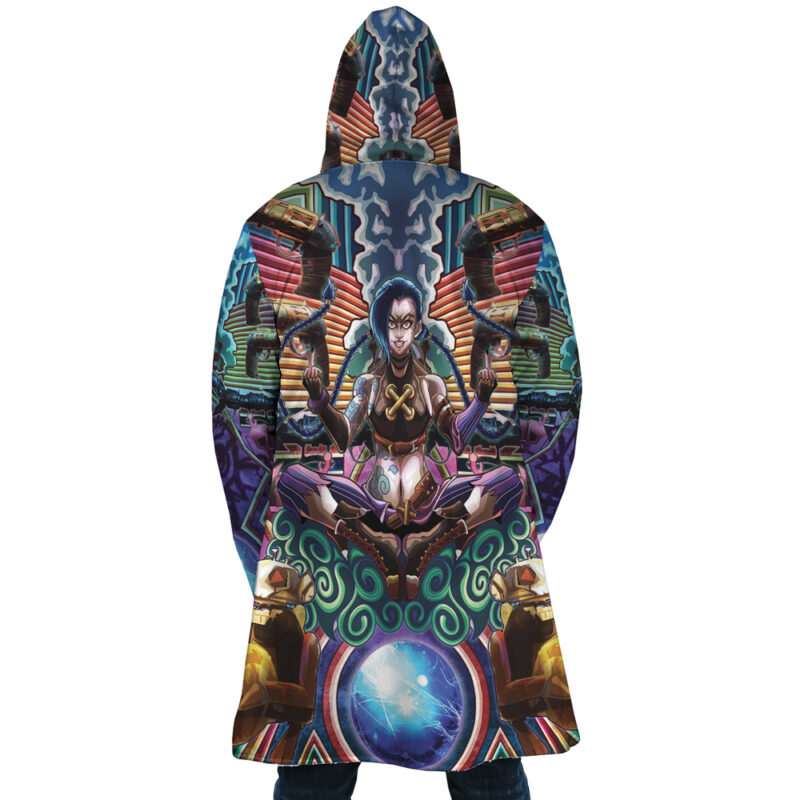 Trippy Jinx Arcane League of Legends Dream Cloak Coat - Image 4