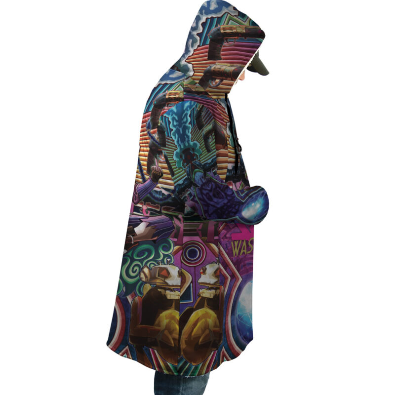 Trippy Jinx Arcane League of Legends Dream Cloak Coat - Image 6